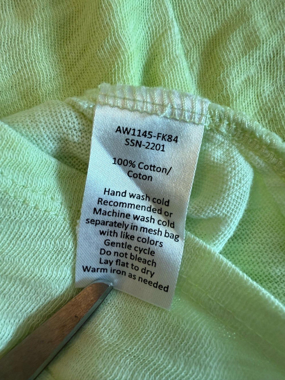 ATM Anthony Thomas Melillo Women's Short Sleeve Crewneck Ombré Tee Light Lime XS - Picture 7 of 10